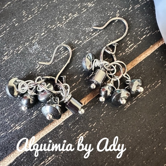 Alquimia Silver Gray Earrings Timeless Elegance - Picture 1 of 1